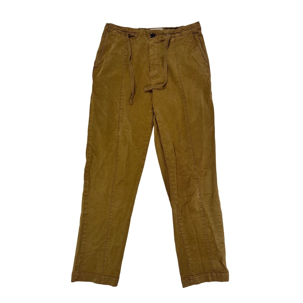 Alex Mill Easy Womens Size 8‎ Brown Tencel Cotton Blend Drawstring Utility Pants